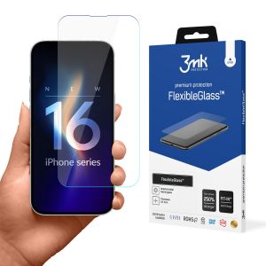 Hybridní nerozbitné sklo na Apple iPhone 16 Plus - 3mk FlexibleGlass™