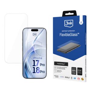 Nerozbitné hybridní sklo pro Apple iPhone 17 Pro/ 18 Pro - 3mk FlexibleGlass