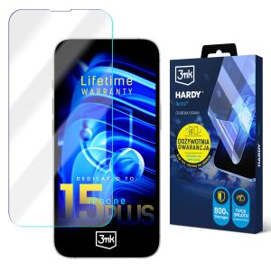Superodolná fólie pro Apple iPhone 15 Plus - 3mk HARDY® Tectra™ (doživotní záruka)