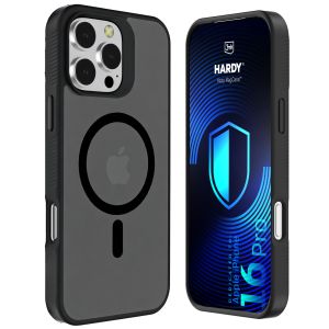Kouřové pouzdro s MagSafe pro Apple iPhone 16 Pro – 3mk HARDY® Hazy MagCase™ Black