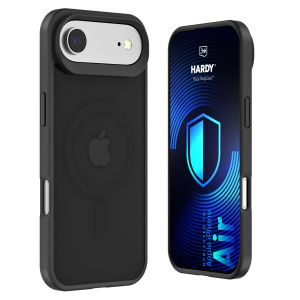Kouřové pouzdro s MagSafe pro Apple iPhone Air – 3mk HARDY® Hazy MagCase™ Black