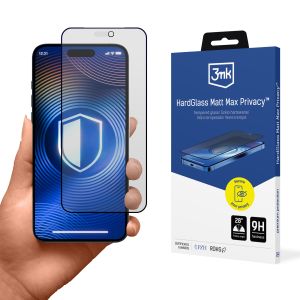 Matné tvrzené sklo pro Apple iPhone 18 Pro - 3mk HardGlass Matt Max Privacy