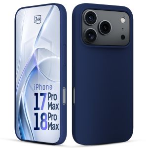 Silikonové pouzdro pro Apple iPhone 17 Pro Max/ 18 Pro Max - 3mk HARDY® Mellow Case™ Dark Blue