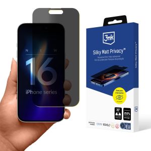 Fólie pro soukromí na Apple iPhone 16 - 3mk Silky Matt Privacy