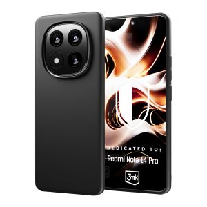 Pouzdro na Redmi Note 14 Pro 5G - 3mk Matt Case Černá