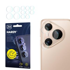 Sklo na čočku fotoaparátu pro Huawei Pura 80 Pro - 3mk HARDY® Fusion Lens Protection™