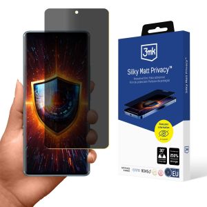 Fólie pro soukromí na Redmi Note 14 Pro 4G - 3mk Silky Matt Privacy
