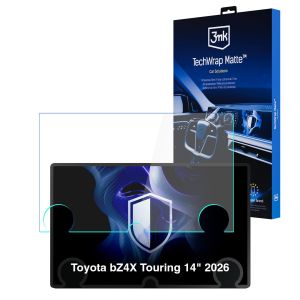 Matná ochranná fólie na displej navigace pro Toyota bZ4X Touring 14" 2026- – 3mk TechWrap Matte™ Center Display