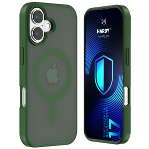 Kouřové pouzdro s MagSafe pro Apple iPhone 17 – 3mk HARDY® Hazy MagCase™ Green