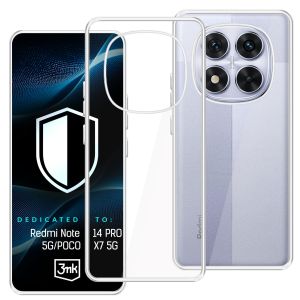 Průhledné pouzdro pro Redmi Note 14 PRO 5G/POCO X7 5G – 3mk HARDY® Vision Case™