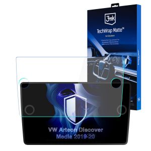 Matná ochranná fólie na displej navigace pro VW Arteon Discovery Media 2019-20 – 3mk TechWrap Matte™ Center Display