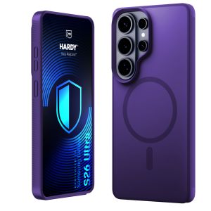 Kouřové pouzdro s MagSafe pro Samsung Galaxy S26 Ultra – 3mk HARDY® Hazy MagCase™ Purple
