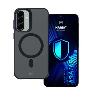 Kouřové pouzdro s MagSafe pro Samsung Galaxy A36/A56 – 3mk HARDY® Hazy MagCase™ Black