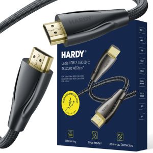 Kabel 3m 3mk HARDY® Cable HDMI 2.1 8K 60Hz 4K 120Hz 48Gbps™ Černý