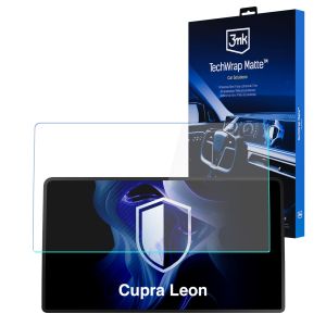 Matná ochranná fólie na displej navigace pro Cupra Leon 2024- – 3mk TechWrap Matte™ Center Display