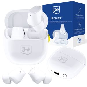 Bezdrátová TWS sluchátka 3mk BlitzBuds™ – Bluetooth 6.0, ENC, Herní režim, IPX5, 26 h provozu