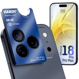 Safírové sklo na objektiv Apple iPhone 18 Pro/ 18 Pro Max - 3mk HARDY® Sapphire Lens™