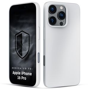 Silikonové pouzdro s MagSafe pro Apple iPhone 16 Pro - 3mk HARDY® Mellow MagCase™ White