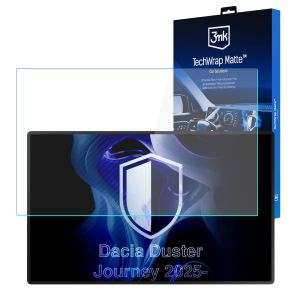 Matná ochranná fólie na displej navigace pro Dacia Duster Journey 2025- – 3mk TechWrap Matte™ Center Display