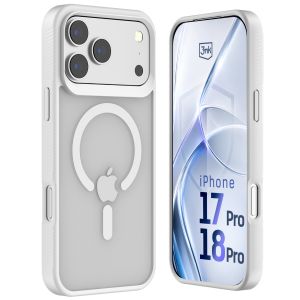 Kouřové pouzdro s MagSafe pro Apple iPhone 17 Pro/ 18 Pro – 3mk HARDY® Hazy MagCase™ White