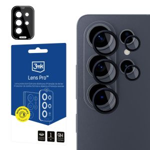 Tvrzené sklo na objektiv fotoaparátu pro Samsung Galaxy S26 Ultra - 3mk Lens Protection Pro Black
