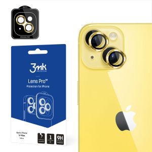 Tvrzené sklo na objektiv fotoaparátu pro Apple iPhone 14 Plus - 3mk Lens Protection Pro Yellow