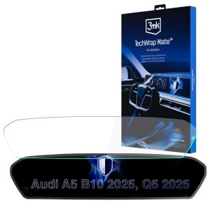 Matná ochranná fólie na displej navigace pro AUDI A5 F5 2019-24 – 3mk TechWrap Matte™ Center Display