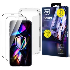 2× Tvrzené sklo s aplikátorem pro Apple iPhone 11 Pro Max - 3mk HARDY® Hardura 9H™