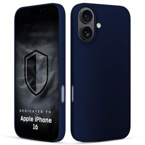 Silikonové pouzdro pro Apple iPhone 16 - 3mk HARDY® Mellow Case™ Dark Blue