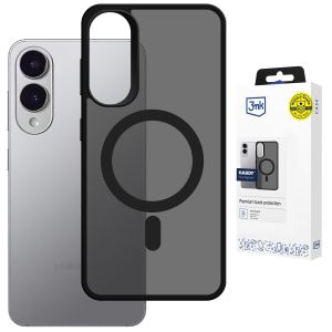Kouřové pouzdro s MagSafe pro Samsung Galaxy S25 Edge – 3mk HARDY® Hazy MagCase™ Black