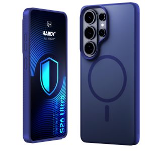 Kouřové pouzdro s MagSafe pro Samsung Galaxy S26 Ultra – 3mk HARDY® Hazy MagCase™ Blue