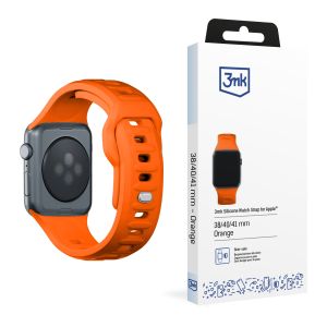 Pasek na 38/40/41/42 mm Orange (small) - 3mk silikonový hodinkový pásek