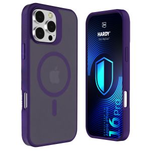 Kouřové pouzdro s MagSafe pro Apple iPhone 16 Pro – 3mk HARDY® Hazy MagCase™ Purple