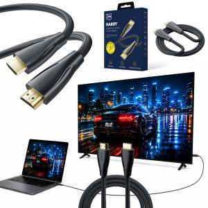 Kabel 5m 3mk HARDY® Cable HDMI 2.1 8K 60Hz 4K 120Hz 48Gbps™ Černý