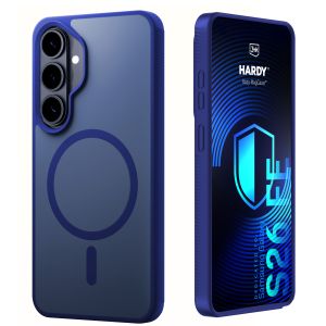 Kouřové pouzdro s MagSafe pro Samsung Galaxy S26 FE – 3mk HARDY® Hazy MagCase™ Blue