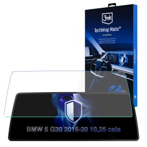 Matná ochranná fólie na displej navigace pro BMW 5 G30 2016-20 10,25" – 3mk TechWrap Matte™ Center Display