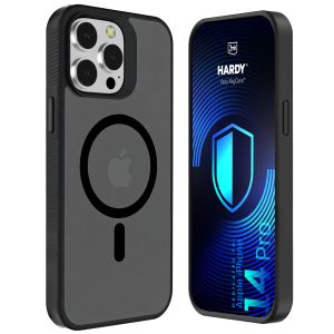 Kouřové pouzdro s MagSafe pro Apple iPhone 14 Pro – 3mk HARDY® Hazy MagCase™ Black