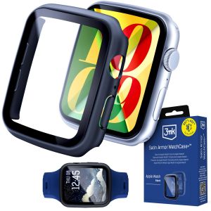 Pouzdro s tvrzeným sklem na Apple Watch 46mm - seria 10/11 - 3mk Satin Armor WatchCase+™ Black