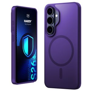 Kouřové pouzdro s MagSafe pro Samsung Galaxy S26+ – 3mk HARDY® Hazy MagCase™ Purple