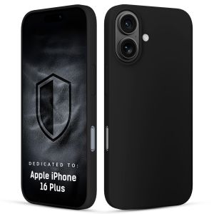 Silikonové pouzdro pro Apple iPhone 16 Plus - 3mk HARDY® Mellow Case™ Black