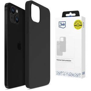 Silikonové pouzdro pro Apple iPhone 15 Plus - 3mk HARDY® Mellow Case™ Black