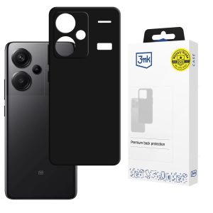 Silikonové pouzdro pro Redmi Note 13 Pro+ - 3mk HARDY® Mellow Case™ Black