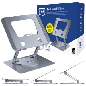 Hliníkový stojan na laptop 3mk Solid Stand™ Silver