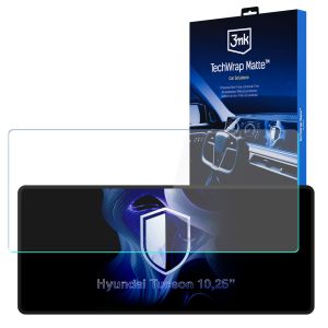 Matná ochranná fólie na displej navigace pro Hyundai Tucson 10,25 inches (2020-2024) – 3mk TechWrap Matte™ Center Display