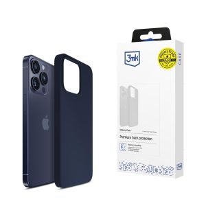 Pouzdro na Apple iPhone 16 Pro - 3mk Silicone Case Dark Navy