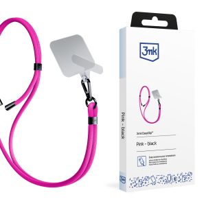 Smycz do smartphonu 3mk EasyClip Pink (black)