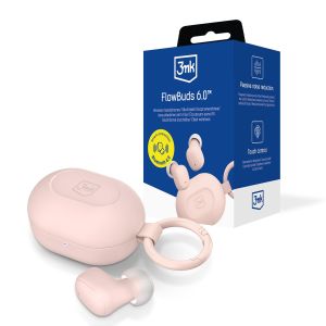 Bezdrátová sluchátka TWS 3mk FlowBuds 6.0™ Baby Pink