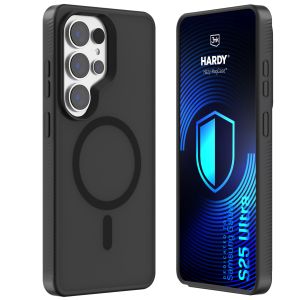 Kouřové pouzdro s MagSafe pro Samsung Galaxy S25 Ultra – 3mk HARDY® Hazy MagCase™ Black