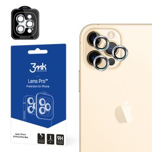 Tvrzené sklo na objektiv fotoaparátu pro Apple iPhone 12 Pro Max - 3mk Lens Protection Pro Silver