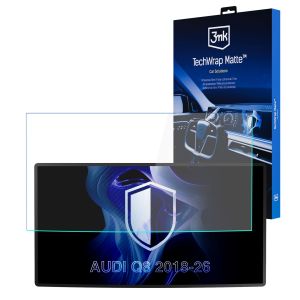 Matná ochranná fólie na displej přístrojového štítu pro AUDI Q8 2018-26 - 3mk TechWrap Matte Cluster™